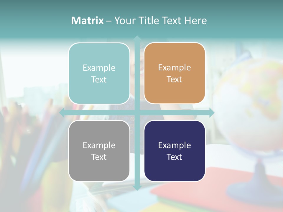 Education School Girl PowerPoint Template