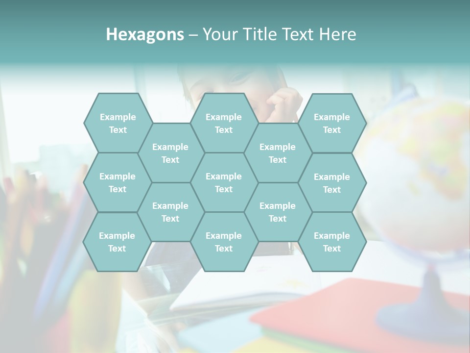 Education School Girl PowerPoint Template