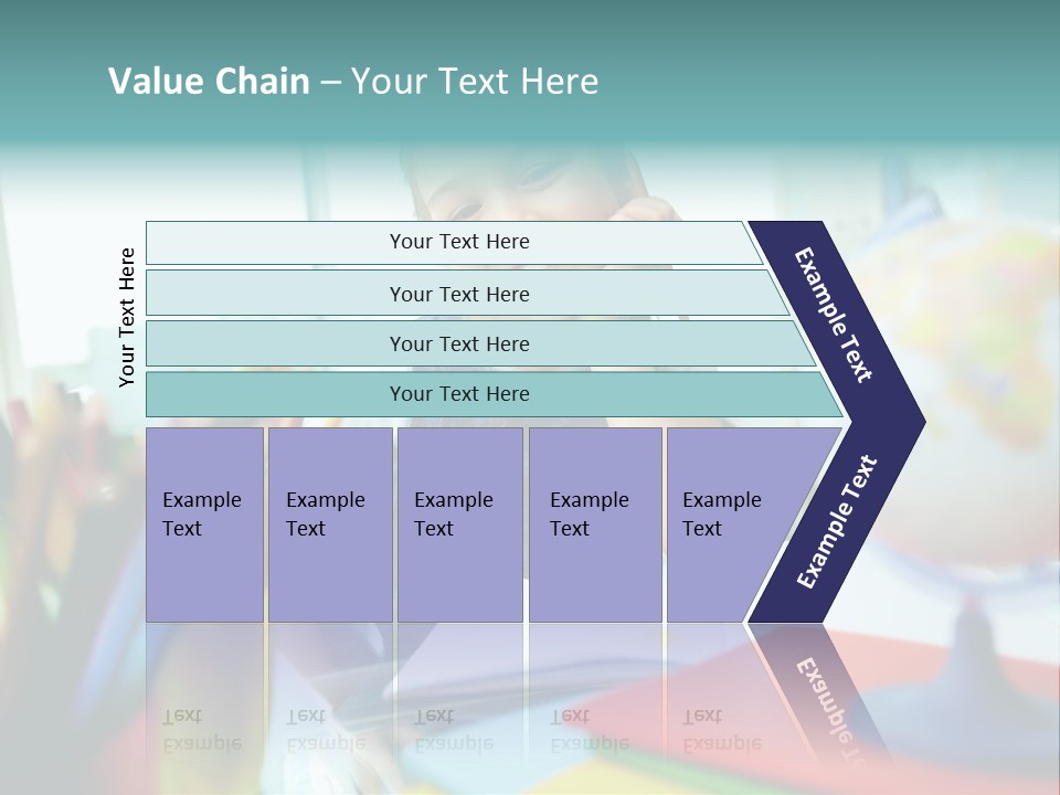Education School Girl PowerPoint Template