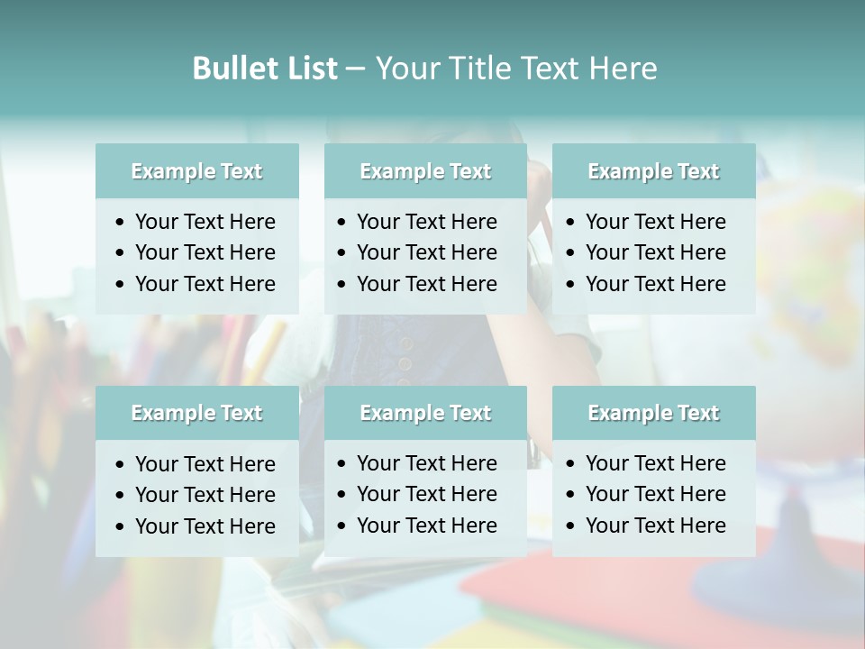 Education School Girl PowerPoint Template