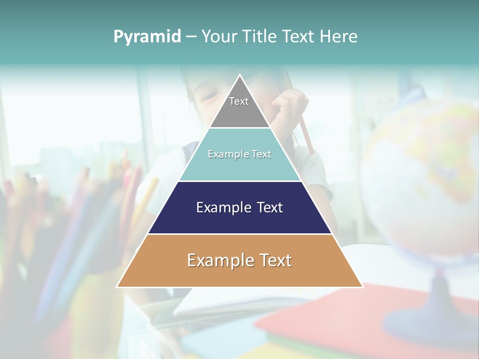 Education School Girl PowerPoint Template