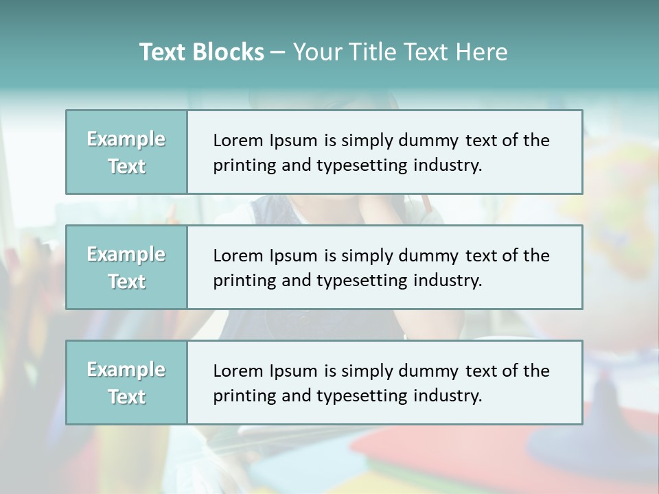 Education School Girl PowerPoint Template