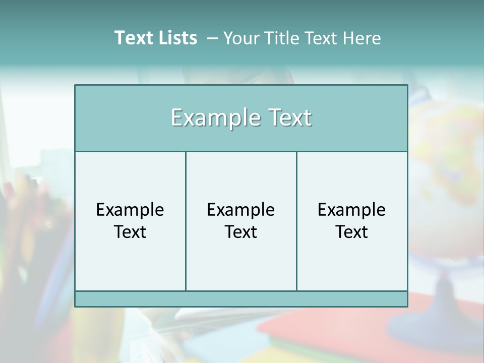 Education School Girl PowerPoint Template