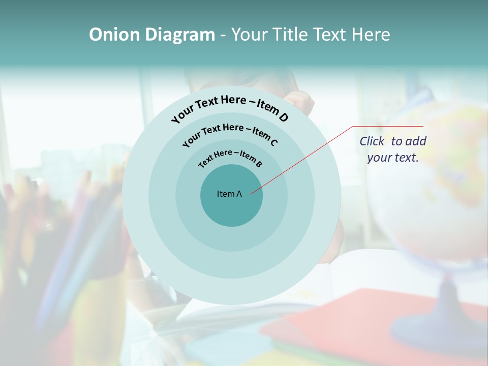 Education School Girl PowerPoint Template