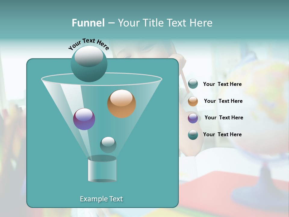 Education School Girl PowerPoint Template