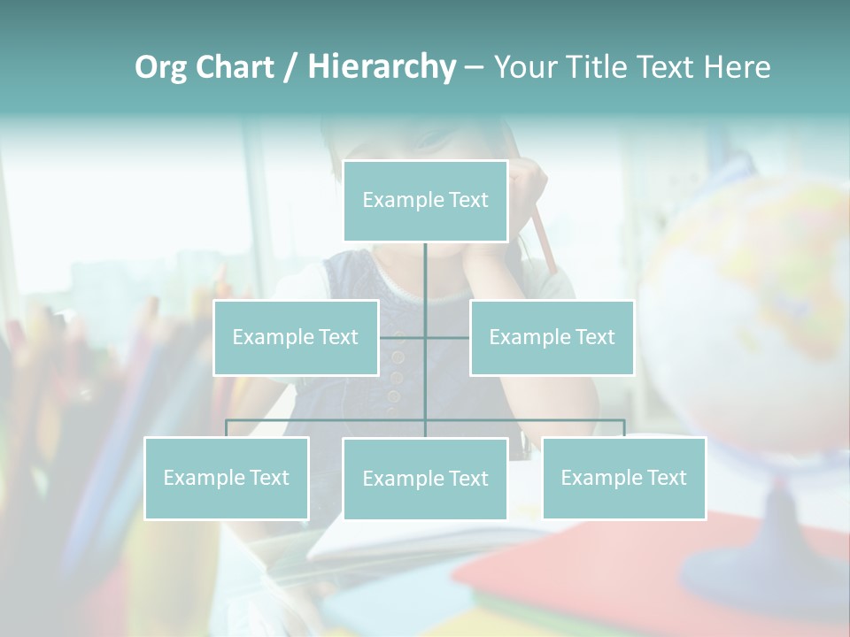 Education School Girl PowerPoint Template