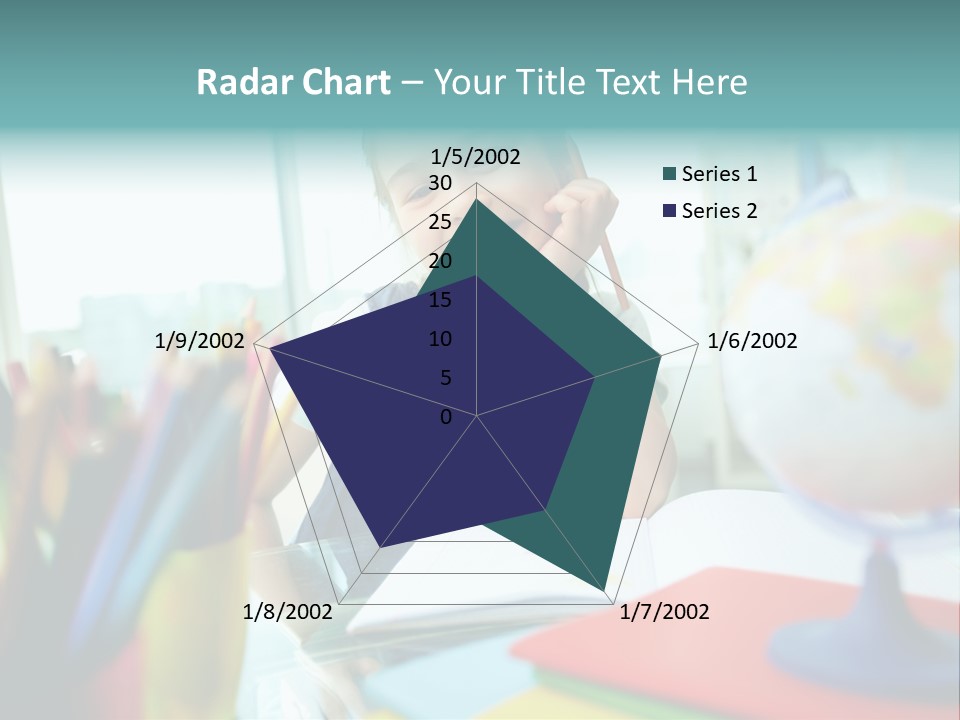Education School Girl PowerPoint Template