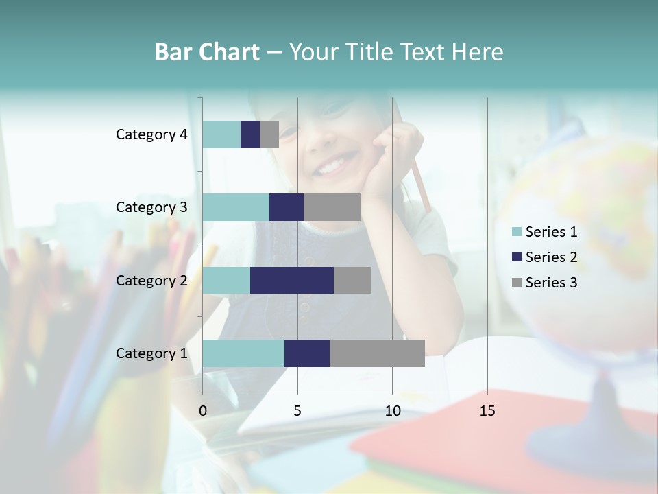 Education School Girl PowerPoint Template