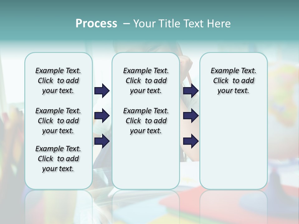 Education School Girl PowerPoint Template