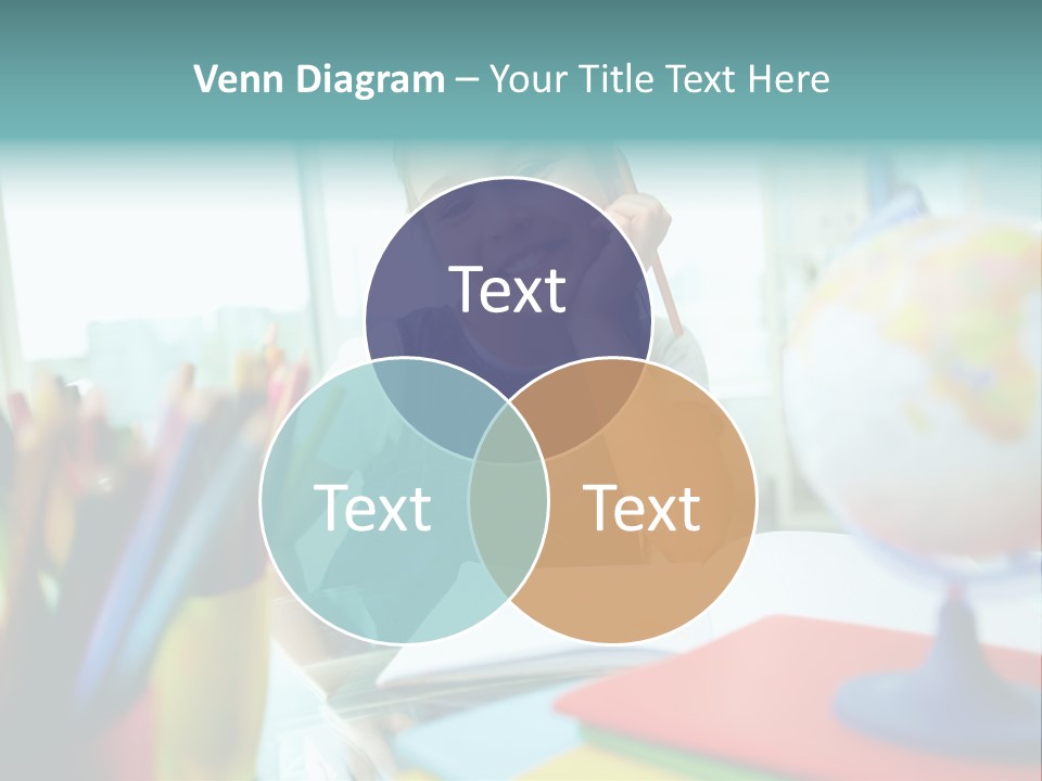 Education School Girl PowerPoint Template