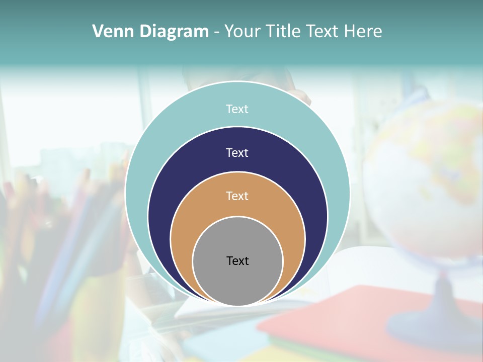 Education School Girl PowerPoint Template