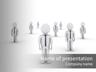 Successful Illustration Employee PowerPoint Template