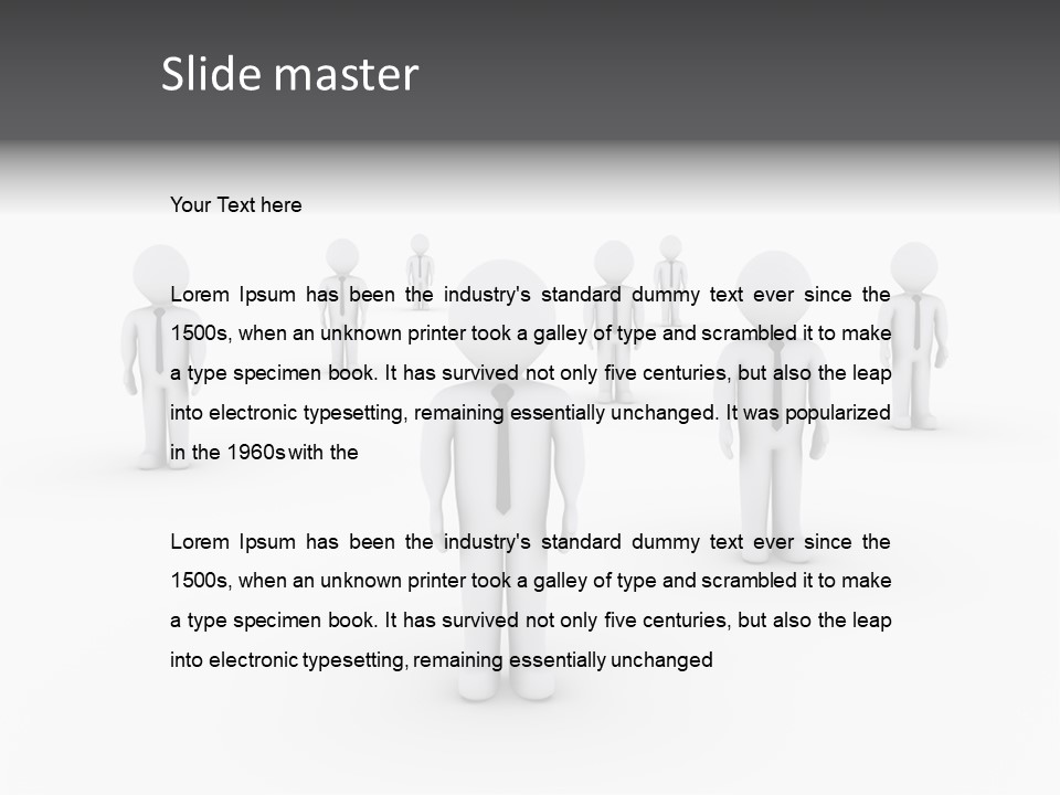 Successful Illustration Employee PowerPoint Template