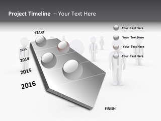 Successful Illustration Employee PowerPoint Template