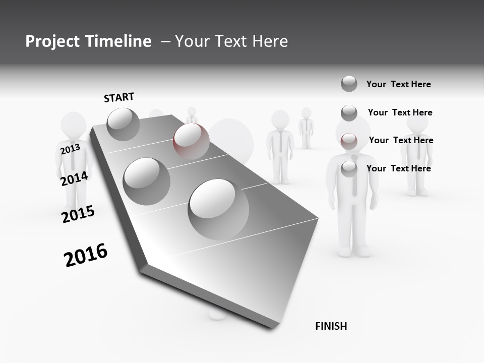 Successful Illustration Employee PowerPoint Template