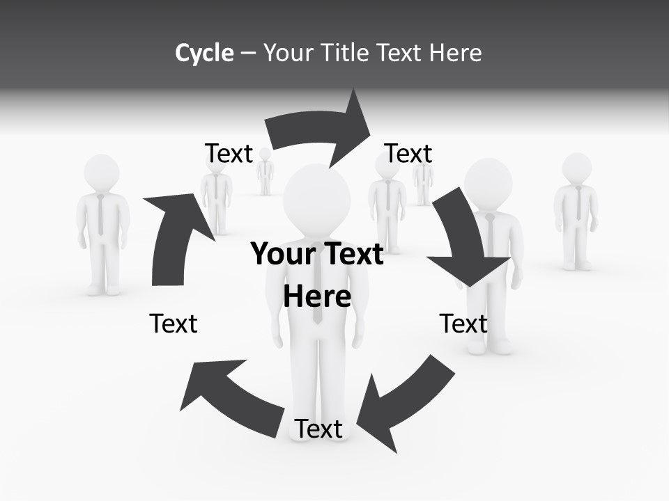 Successful Illustration Employee PowerPoint Template