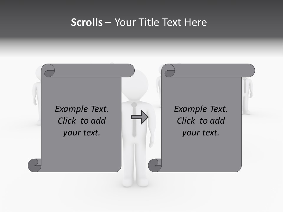 Successful Illustration Employee PowerPoint Template