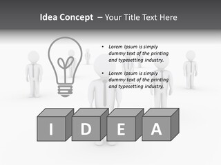 Successful Illustration Employee PowerPoint Template