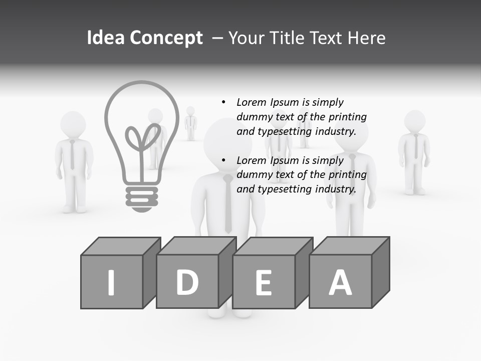 Successful Illustration Employee PowerPoint Template