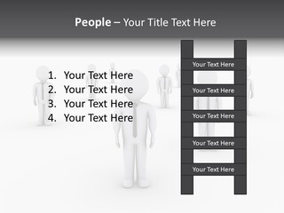 Successful Illustration Employee PowerPoint Template