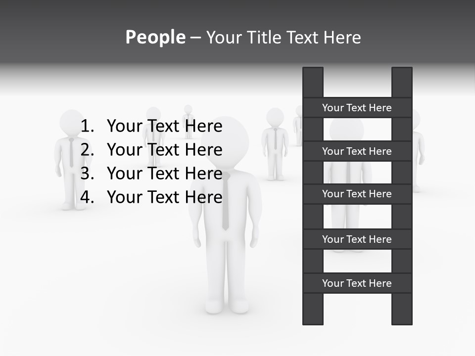 Successful Illustration Employee PowerPoint Template