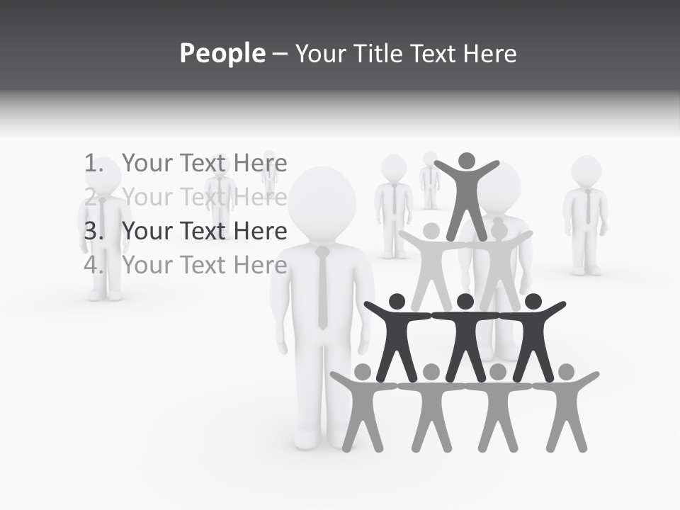 Successful Illustration Employee PowerPoint Template