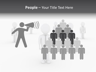 Successful Illustration Employee PowerPoint Template