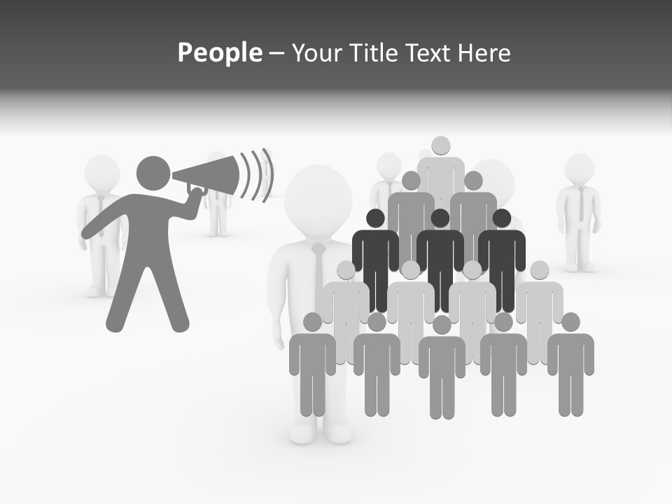 Successful Illustration Employee PowerPoint Template