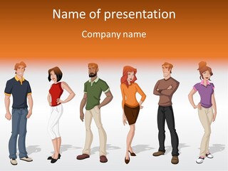 Student Relative Man PowerPoint Template