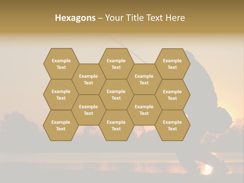 Grass Fisherman Fish PowerPoint Template