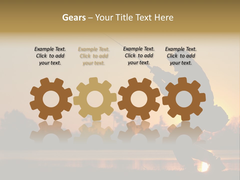 Grass Fisherman Fish PowerPoint Template