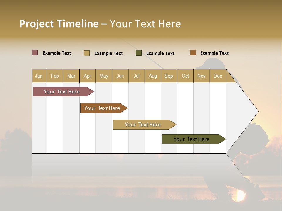 Grass Fisherman Fish PowerPoint Template