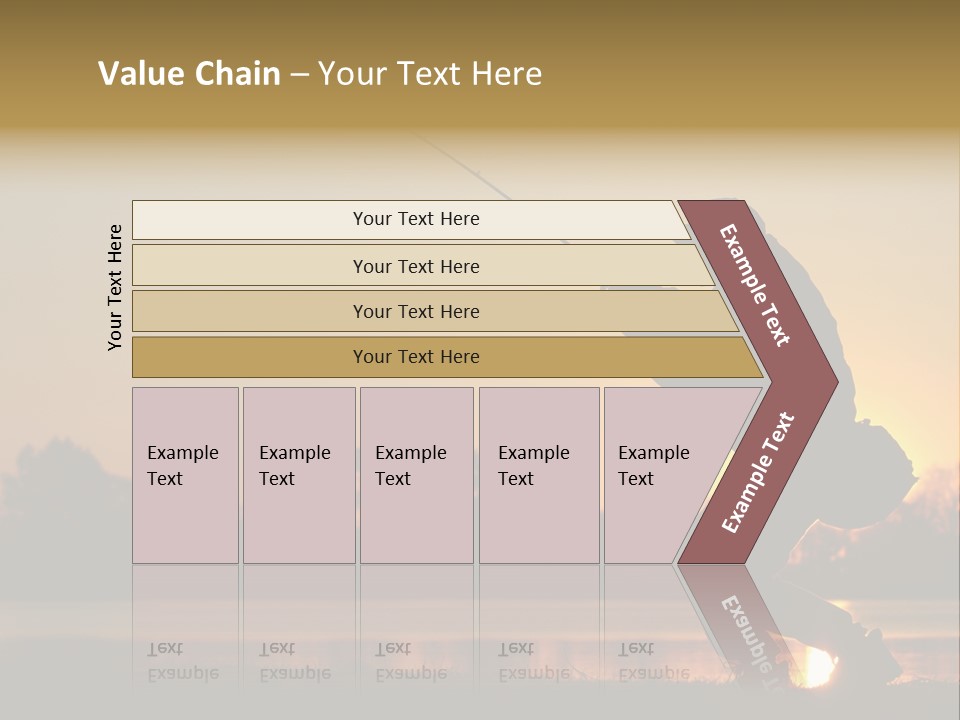 Grass Fisherman Fish PowerPoint Template