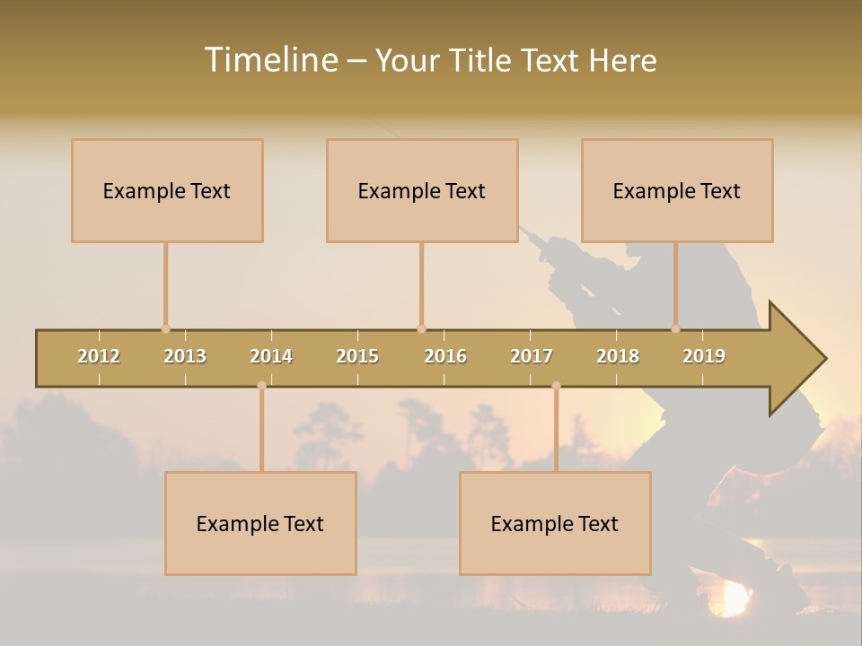 Grass Fisherman Fish PowerPoint Template