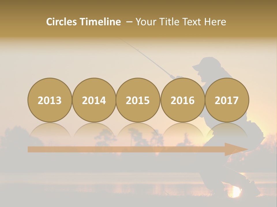 Grass Fisherman Fish PowerPoint Template