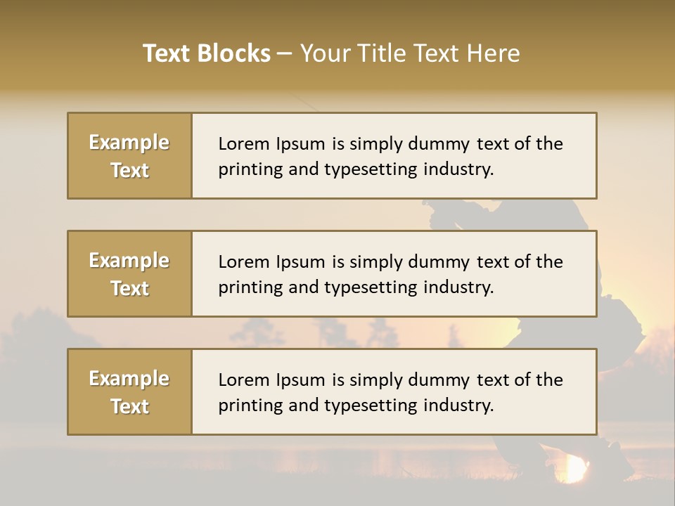 Grass Fisherman Fish PowerPoint Template