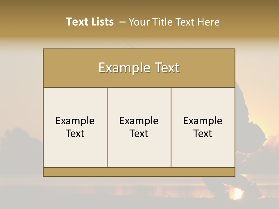 Grass Fisherman Fish PowerPoint Template