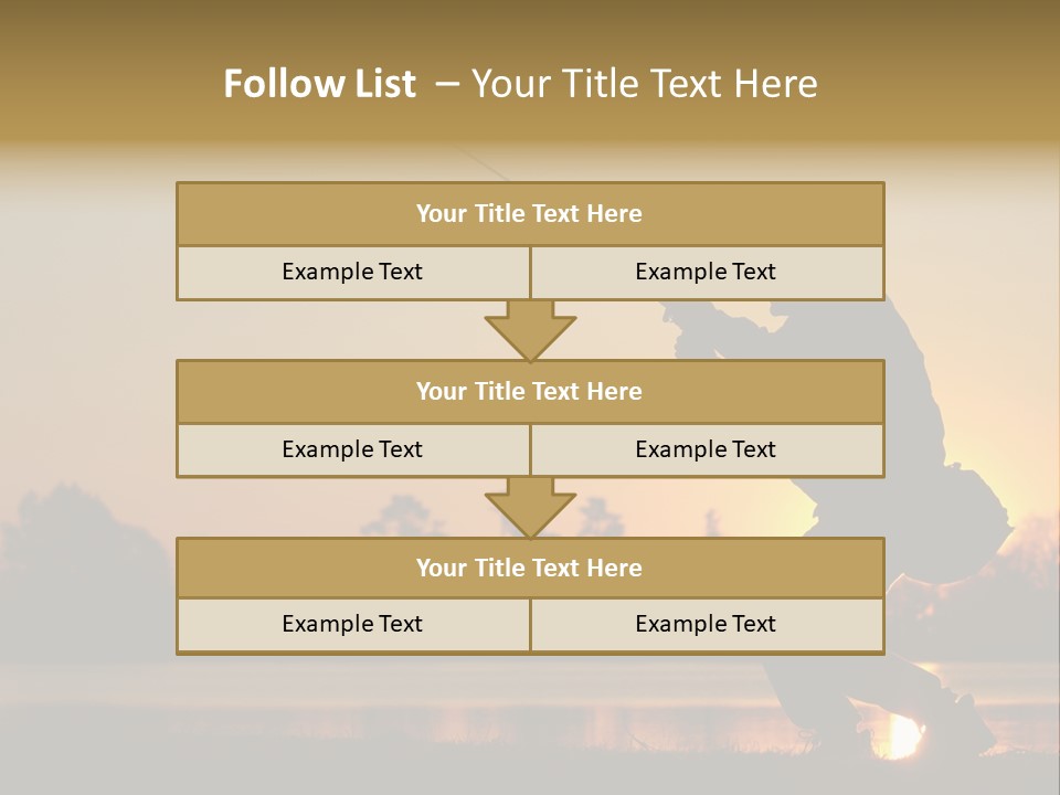 Grass Fisherman Fish PowerPoint Template