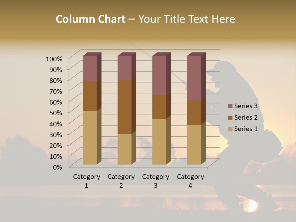 Grass Fisherman Fish PowerPoint Template