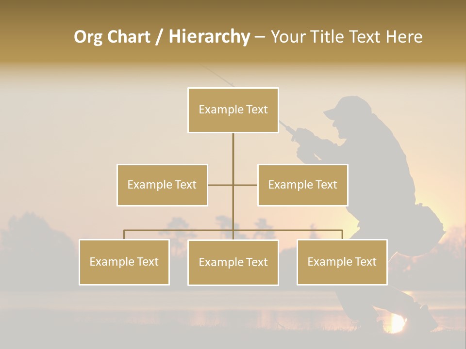 Grass Fisherman Fish PowerPoint Template