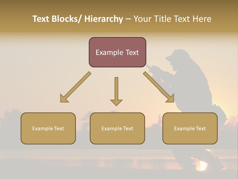 Grass Fisherman Fish PowerPoint Template