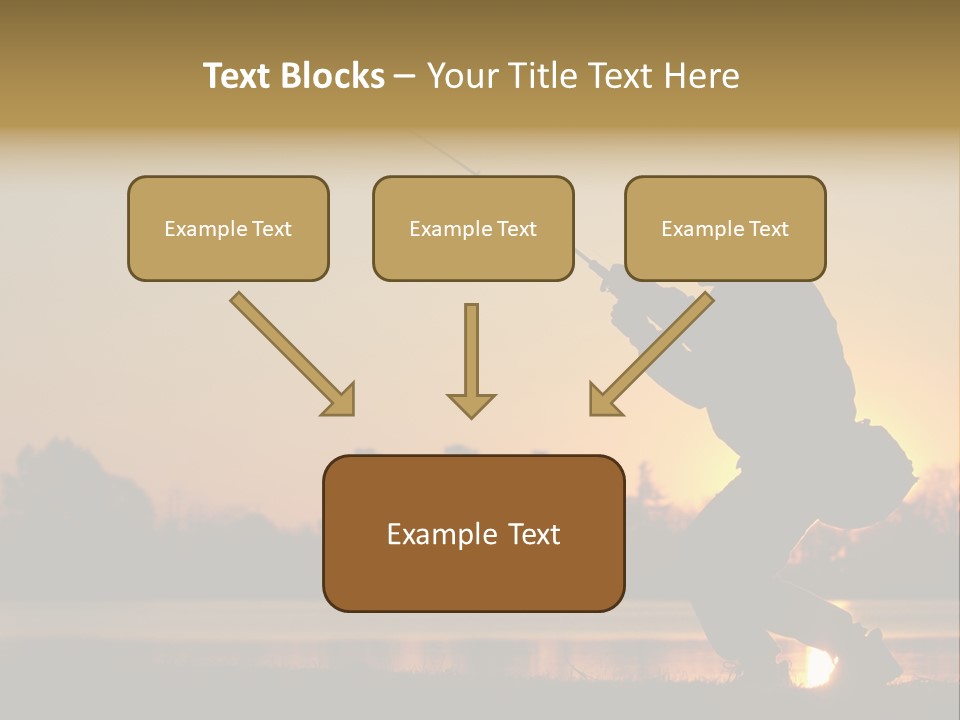 Grass Fisherman Fish PowerPoint Template