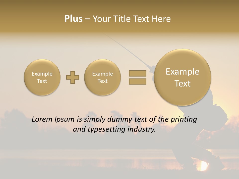 Grass Fisherman Fish PowerPoint Template