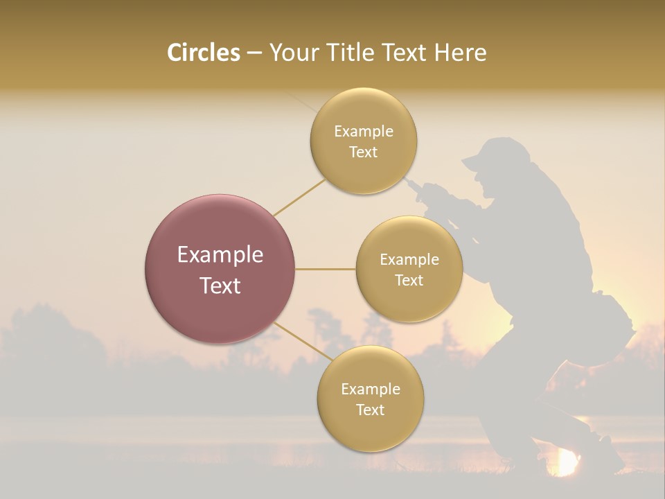 Grass Fisherman Fish PowerPoint Template