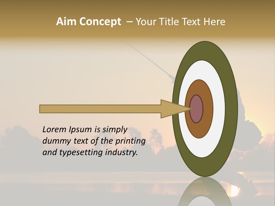 Grass Fisherman Fish PowerPoint Template