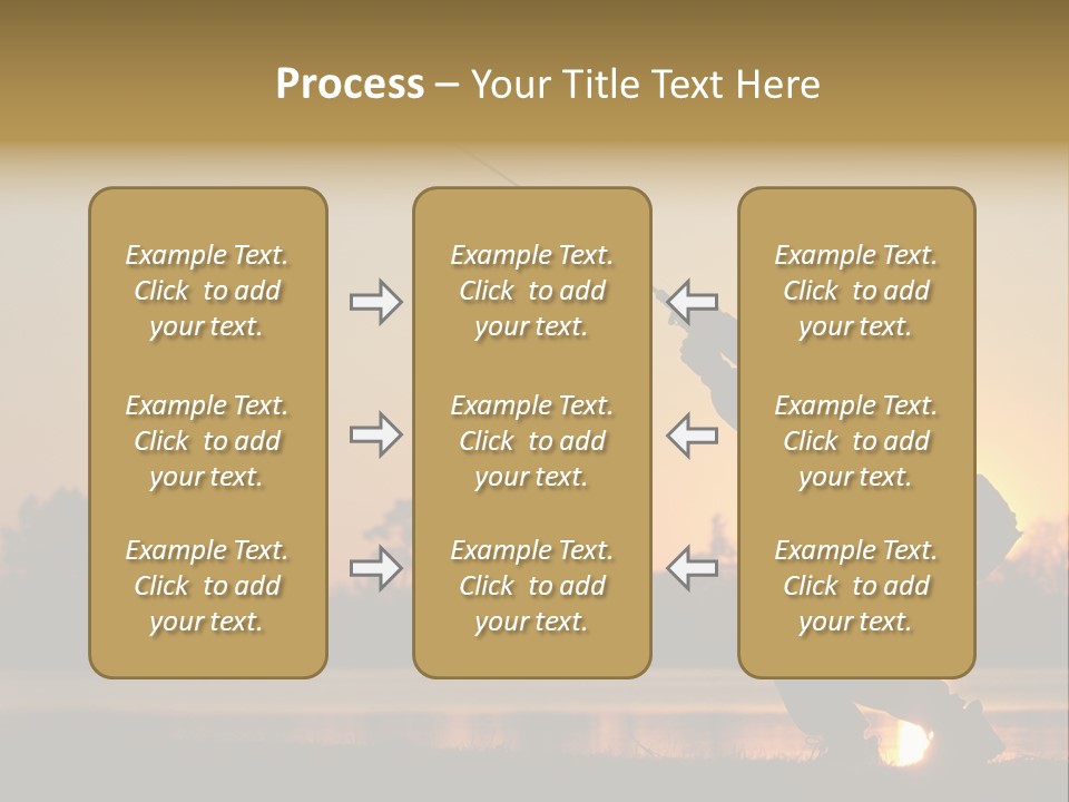 Grass Fisherman Fish PowerPoint Template