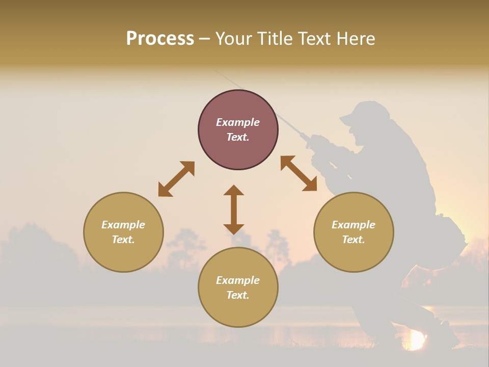 Grass Fisherman Fish PowerPoint Template