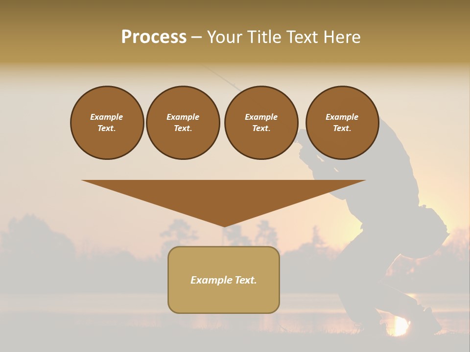 Grass Fisherman Fish PowerPoint Template