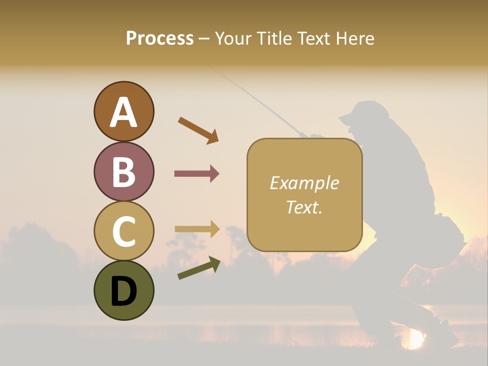 Grass Fisherman Fish PowerPoint Template