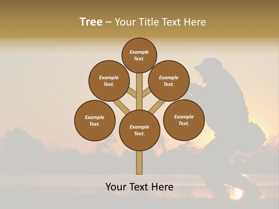 Grass Fisherman Fish PowerPoint Template